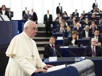 Papa Francesco al parlamentoeuropeo 2014 11 25 350 260