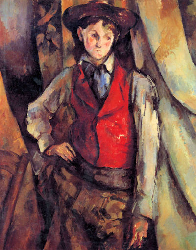 Impressionisti all'asta per la prima volta. Cézanne, Boy in a Red Waistcoat, 1888-90